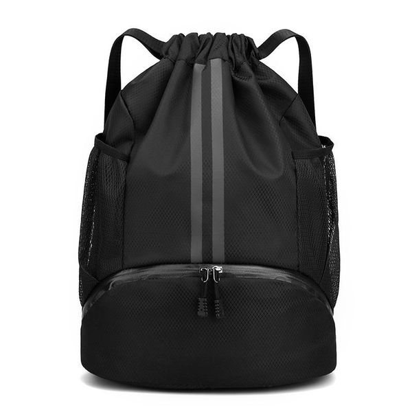 Dry/Wet Separation Gym Bag - Foldable Backpack for Shoes and Swim Gear