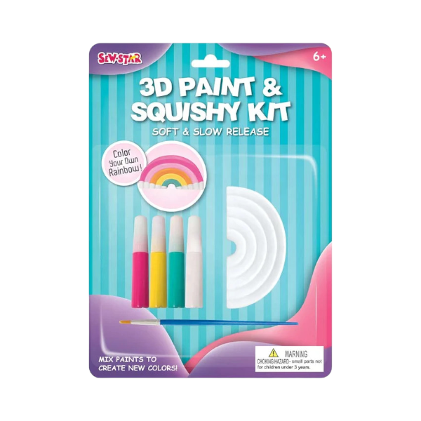 Art+Craft 3d Paint &amp; Squishy Art (RAINBOW)