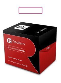 Redfern Rectangular White Label Roll 50mm x 13mm 5's