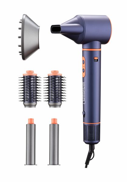 Sunbeam Airwave Blue\Copper Hair Dryer\Brush Combo Model Number SAW-711PB