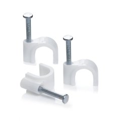 UNITED ELECTRICAL Cable Clips Unit 9mm Round ( Pack of 100 )