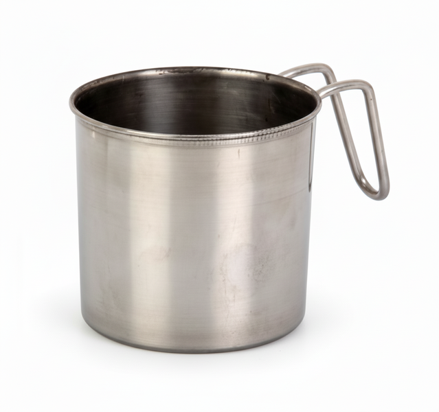 Stainless Steel Mug 350ml with Wire Handle - Hot &amp; Cold Beverages