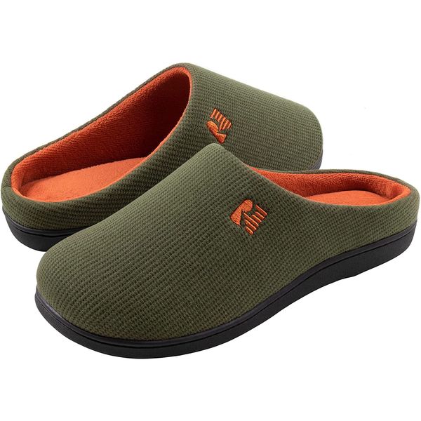 Rockdove Men's Original Two-Tone Slipper - Army Green