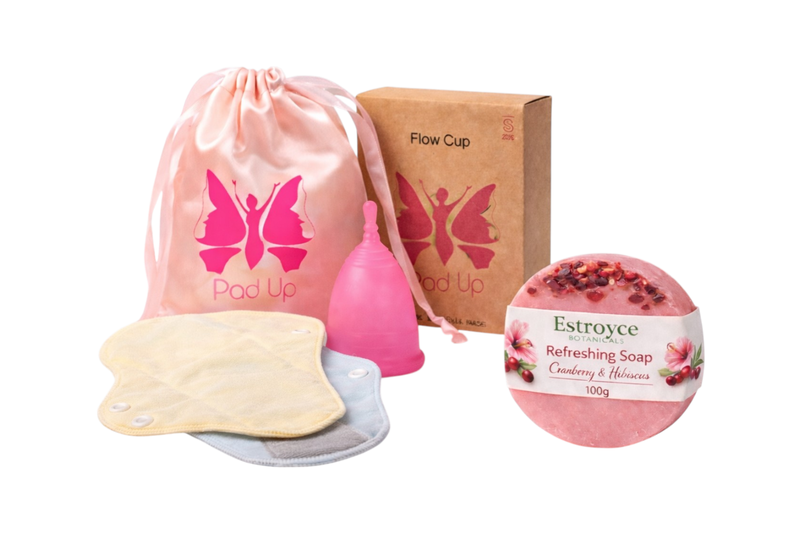 Floless Menstrual Cup &amp; Reusable Pad Kit