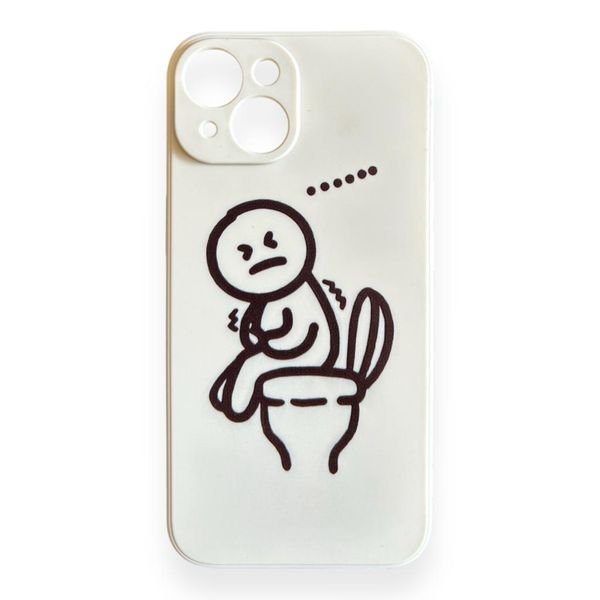 AMA Silicon Case Funny Spoof Flush Toilet for iPhone 14 Pro Max