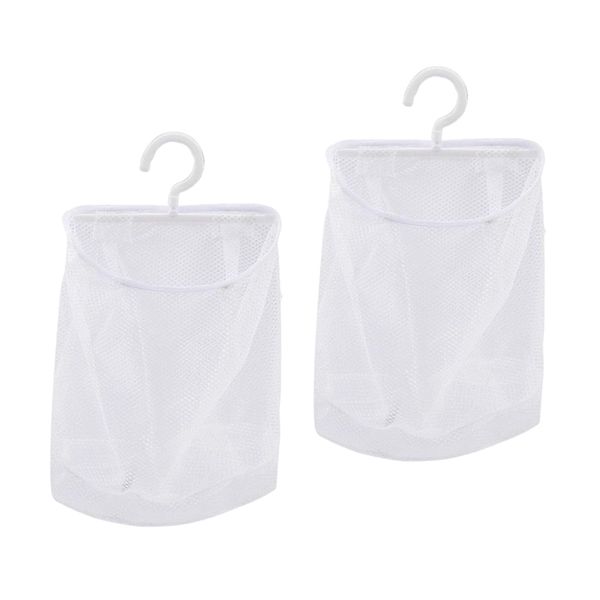 Home Laundry Breathable Hanging Drying Mesh Bag Set of 2 (24.5cm)