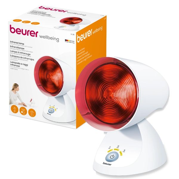 Beurer Germany Infrared Lamp with Timer: Relieve Pain &amp; Soothe Colds IL 35
