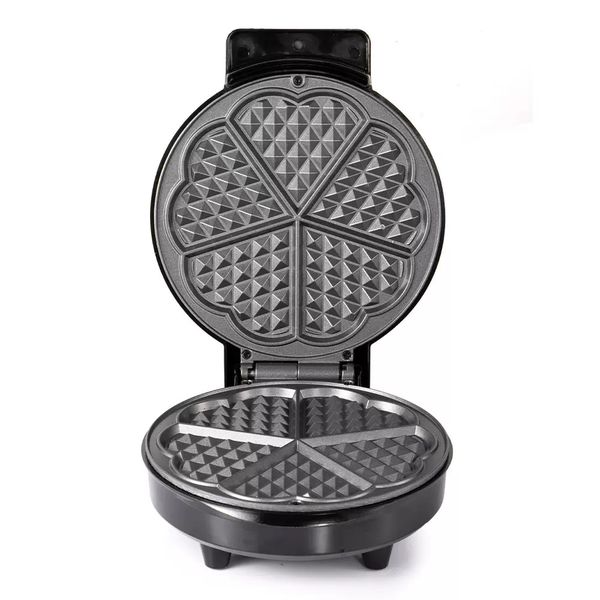 Fully automatic breakfast machine heart type waffle maker 1000W