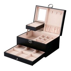 PU Leather Jewellery Storage Display Organizer with Drawer