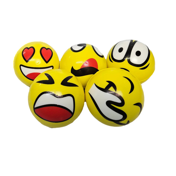 Novelty Emoji Stress Balls - Pack of 5