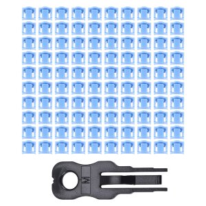 100 Pcs RJ45 Port Hub Anti Dust Cover with Proprietary Lock and Key