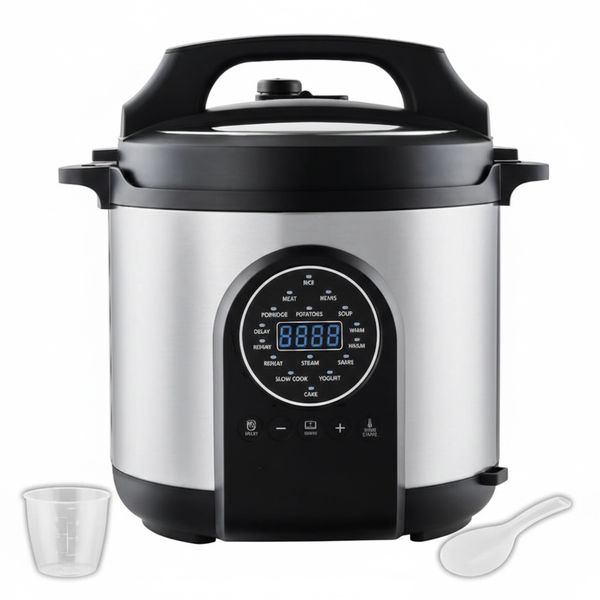 6L Digital Pressure Cooker|1200W Stainless Steel 12in1 Multi-cooker