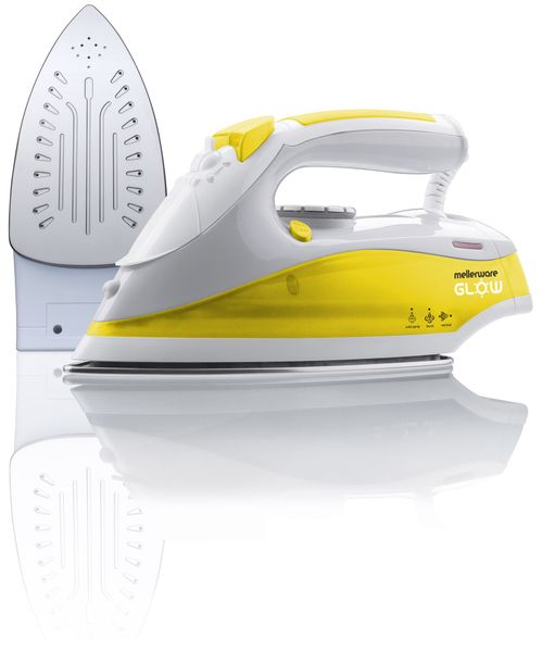 Mellerware Iron Steam / Dry / Spray Ceramic Yellow 250ml 2000W "Ra