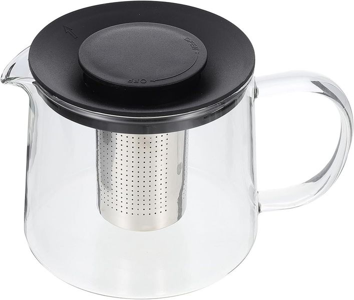 Borosilicate Glass Teapot Infuser Heat Resistant Stovetop Office
