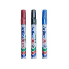 Artline EK 90 Permanent Marker Pen Point - Assorted Pack of 3