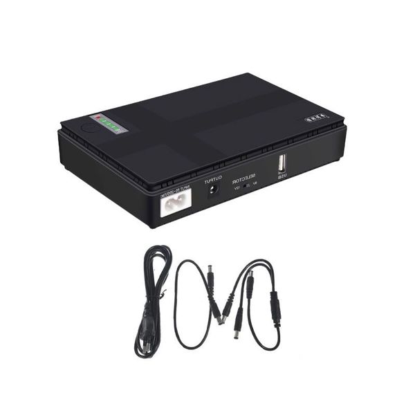 10400 mAh Black Mini Portable DC UPS-DC1018P
