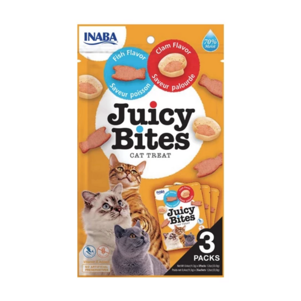Inaba - Juicy Bites - Clam &amp; Fish Flavour 33.9g x 2