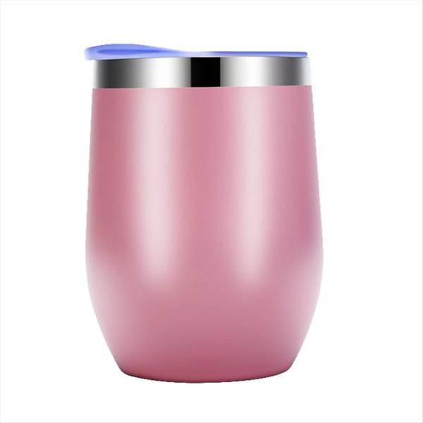 Eggshell Cup Double-Layer Stainless Steel Insulated Cup Silver