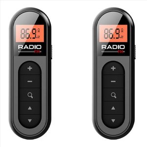 Mini Pocket Fm Radio Rechargeable Portable 76-108Mhz Radio