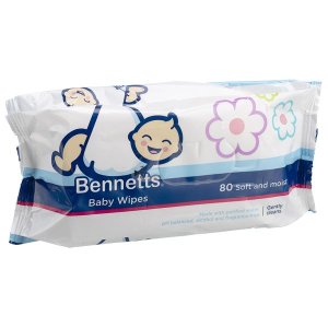 Bennetts Baby Wipes 80's (2 Pack)