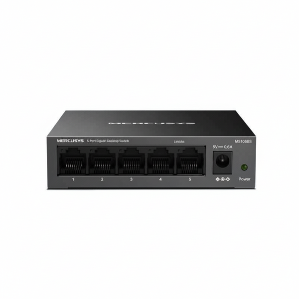 Mercusys 5-Port Gigabit Ethernet Switch - Metal Case, Fanless Design