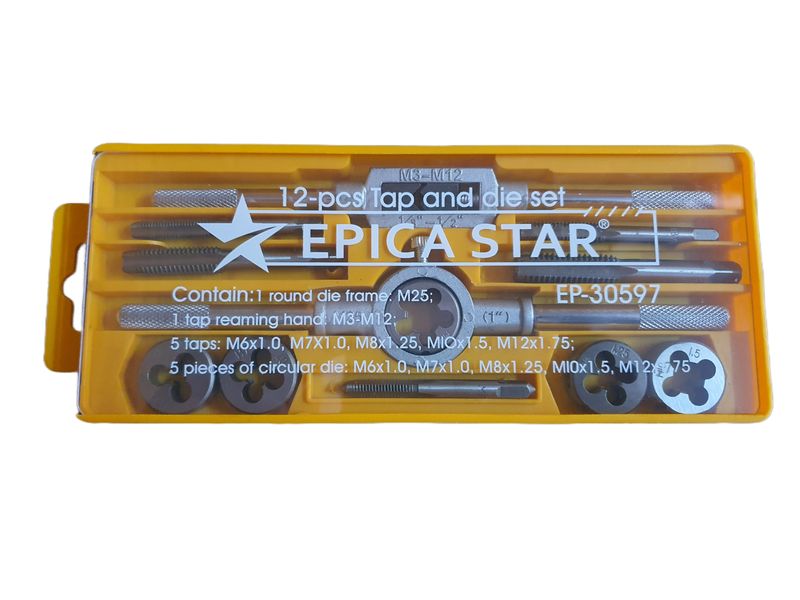 Epica Star 12 Piece Tap And Die Set