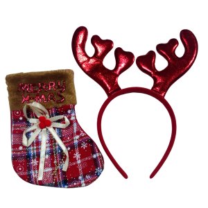 Christmas Headband and Stocking Set B1