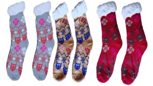 Assorted Knitted Winter Socks 3 in 1