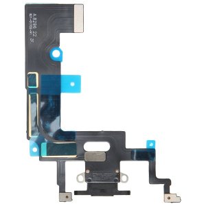 Black Charging Port Flex Cable Replacement for iPhone XR