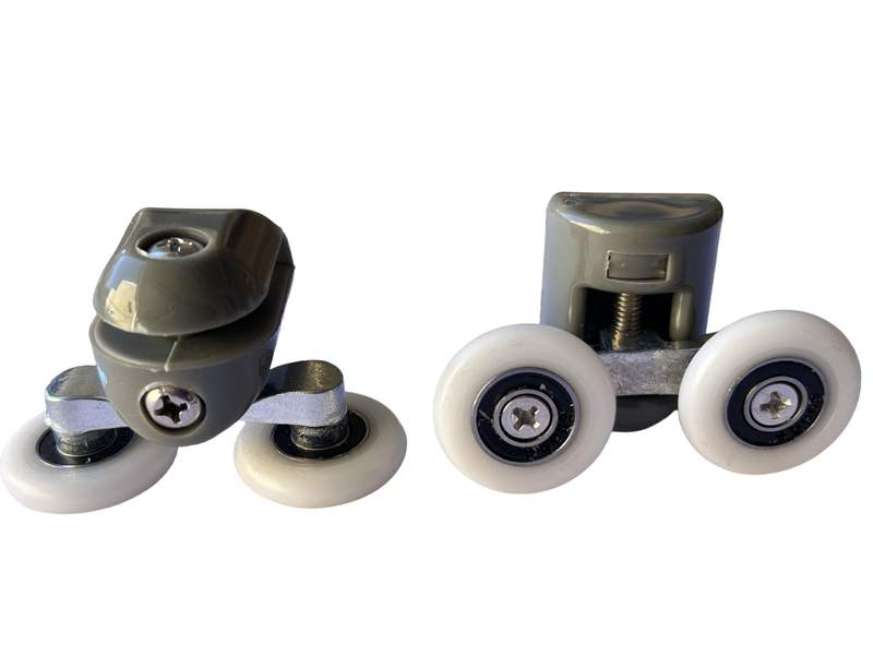 Upper Double Wheel Shower Door Rollers - 2 Pack