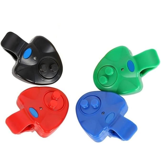 4 Piece Carp Fishing Clamp-On Bite Alarm with LED Set