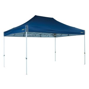 OZtrail Hydro Flow Deluxe Gazebo Blue 4.5 x 3m