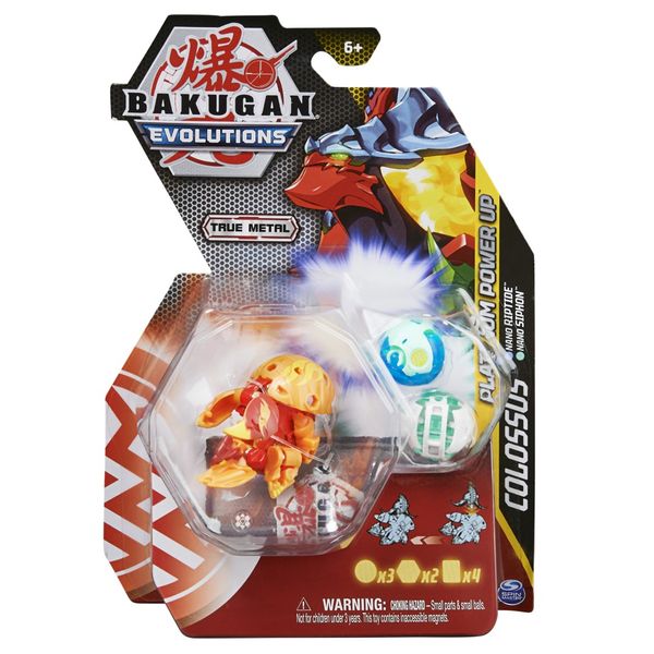 Bakugan Die-cast Power Up - Colossus Silver