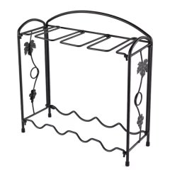Freestanding Tabletop Wine Storage - Black