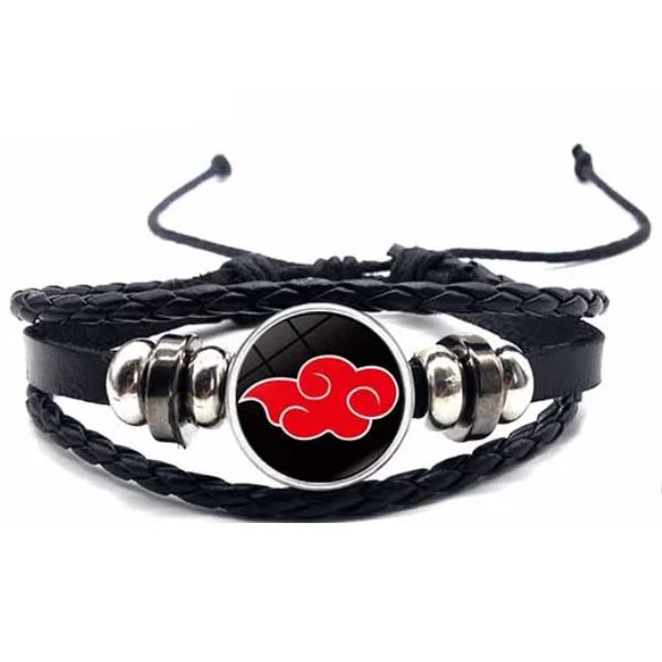 Naruto Anime Red Cloud Akatsuki Bangle Bracelet