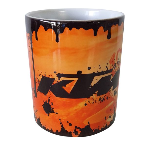 Vintage `Look` Oil Spillage - Coffee Mug - KTM White Mug