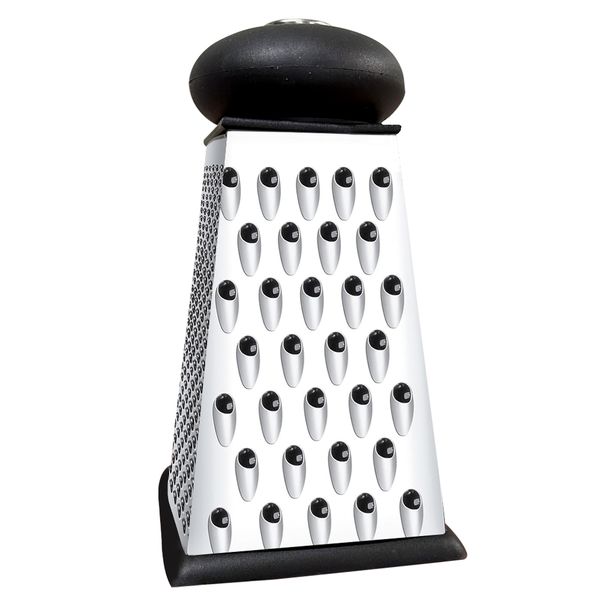 Essentials Stainless Steel 4-Sided Square Grater