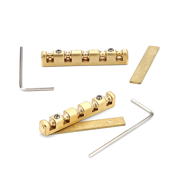 Electric Guitar Brass Nut 42mm Height Adjustable Brass Roller Nut Guitar Nu