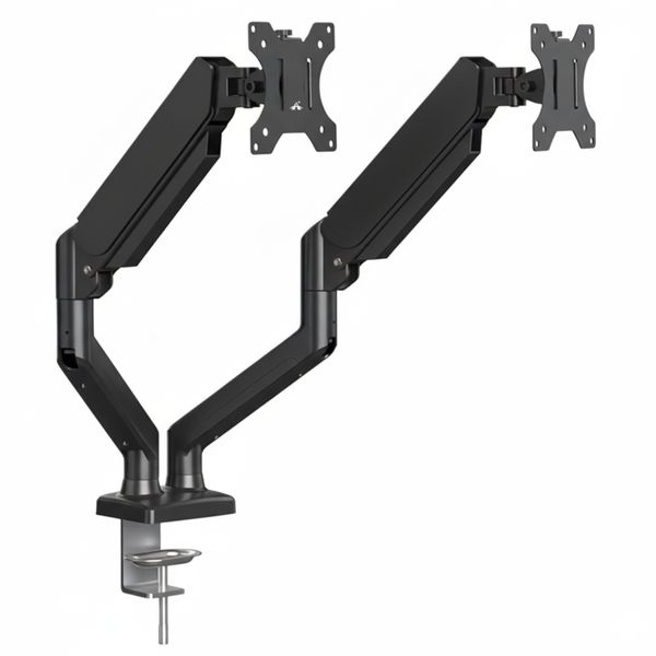 ALANES Dual Monitor Arm Adjustable Desk Stand Fits Up To 35 Inch Screens