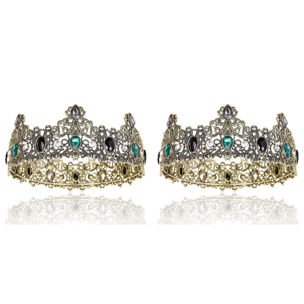 King Crowns For Men Metal Vintage Full Royal King Crowns