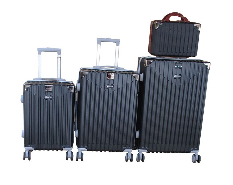 Durable ABS 4-Piece Luggage Set with Spinner Wheels