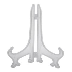 Transparent 7" Display Easel Stand Plate Bowl Picture Frame