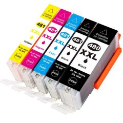 Canon 480 XXL / 481 XXL Ink Cartridge Multipack - Compatible