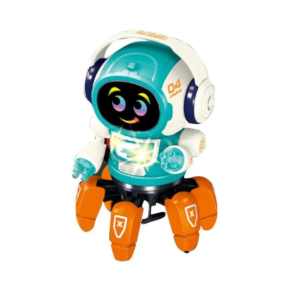 Toy Dancing Robot Octopus Style with Colorful Lights and Music