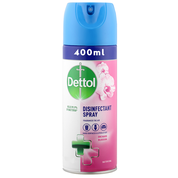 Dettol Disinfectant Spray, Sanitizing and Antibacterial Spray, Orchard Blossom, 400ml