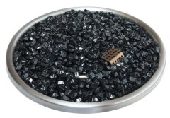 Outdoor Firepit Burner with Glass