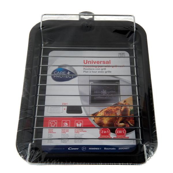 Care + Protect Universal Non-Stick 2-in-1 Roasting Tray with Grid