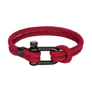 YALLI Men /Women Nylon Nautical Rope Bracelet Maroon