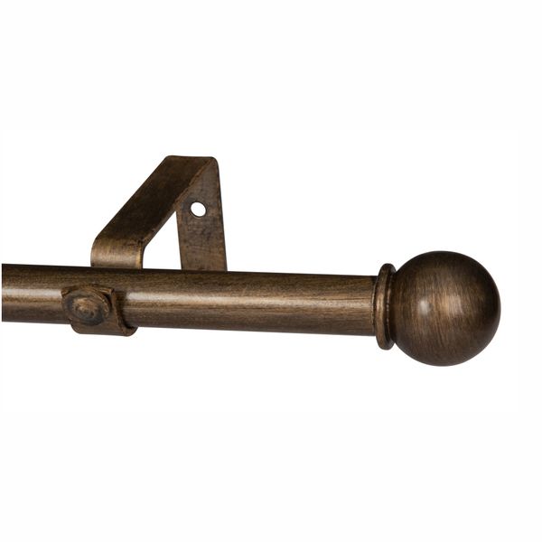 22mm Gothic Single Pole Set-Ball Finial-Bronze-1.5m