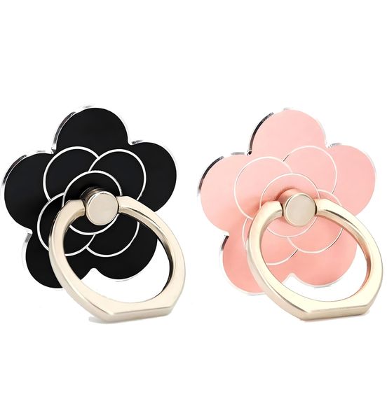 Cell Phone Ring Holder Flower, 360 Rotate Finger Ring Socket Grip - 2 Piece